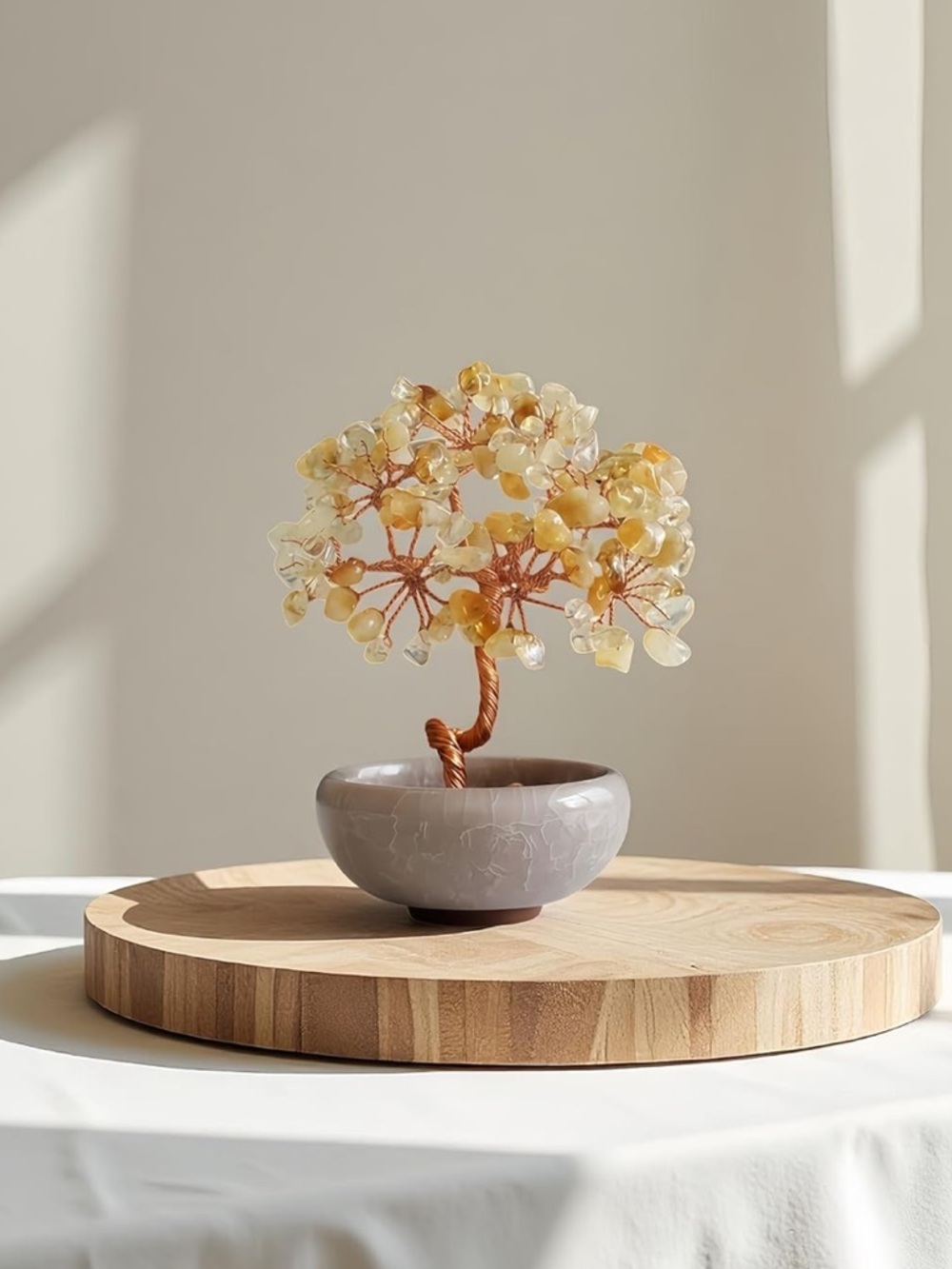 🆕New Healing Citrine Crystal Gemstone Tree -Hand Crafted-Hone Decor - Picture 3 of 6